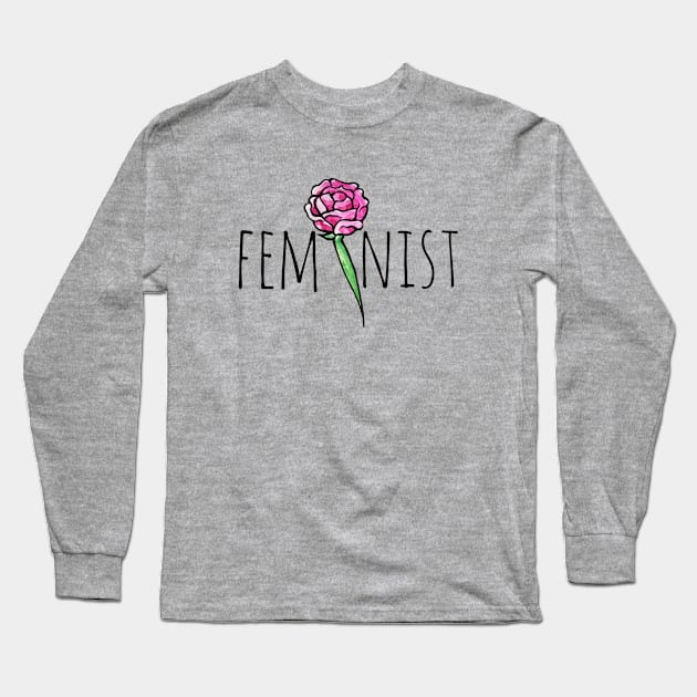 Feminist Long Sleeve T-Shirt by bubbsnugg